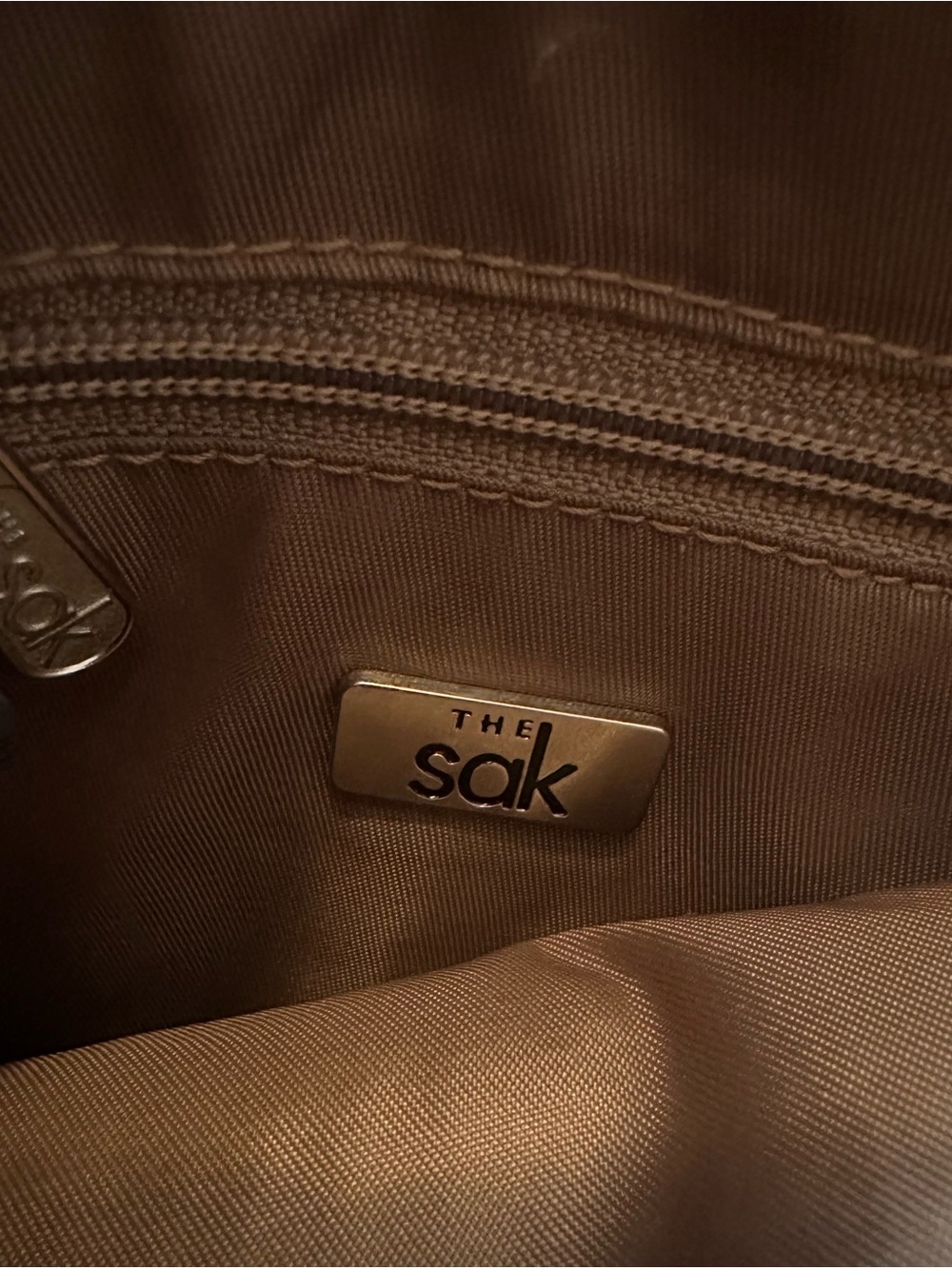 The Sak Brown Woven Crochet Shoulder Bag - Picture 3 of 4